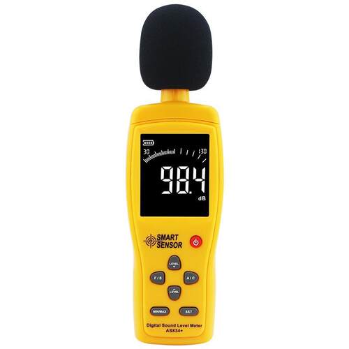 玛噪音计AS834+AS844+手持彩屏噪音分贝检测仪家用声级计