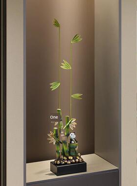 节节高升富贵竹子摆件入户玄关客厅屏风轻奢高档装饰乔迁新居礼物