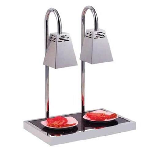 不锈钢保温灯切割台电热方形灯罩四头暖食灯保鲜灯食品展示台商用