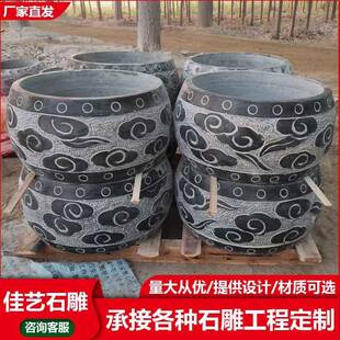 青石石柱础石柱底座石柱墩垫基石柱顶石柱脚圆墩空心柱墩柱皮价格