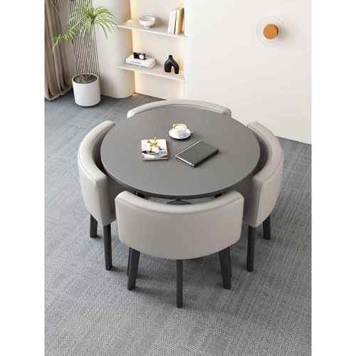 简约洽谈桌椅组合商铺店面小圆桌办公室商务休息会客接待休闲桌椅