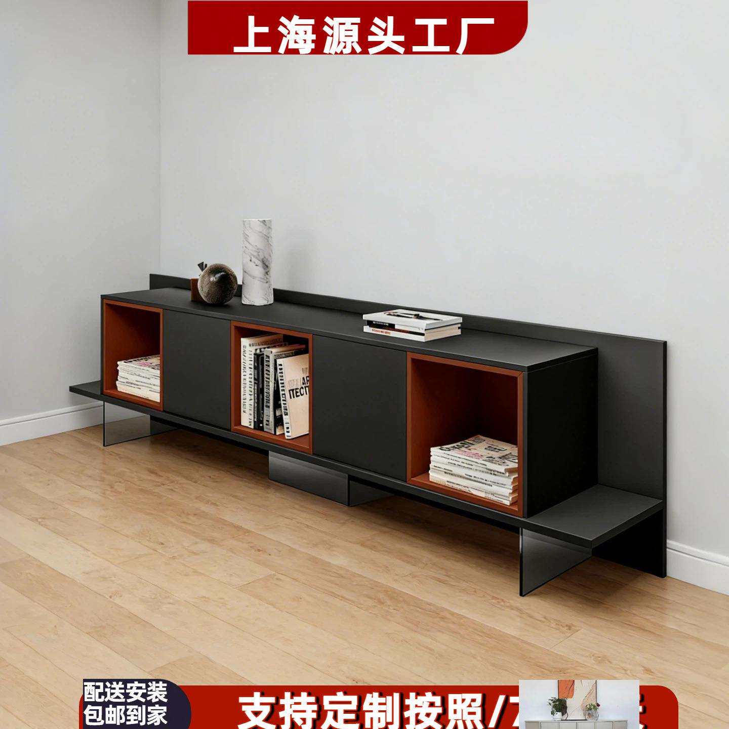 新品烤漆书架书柜实木置物架现代简约拼色装饰柜储物柜靠墙柜整装