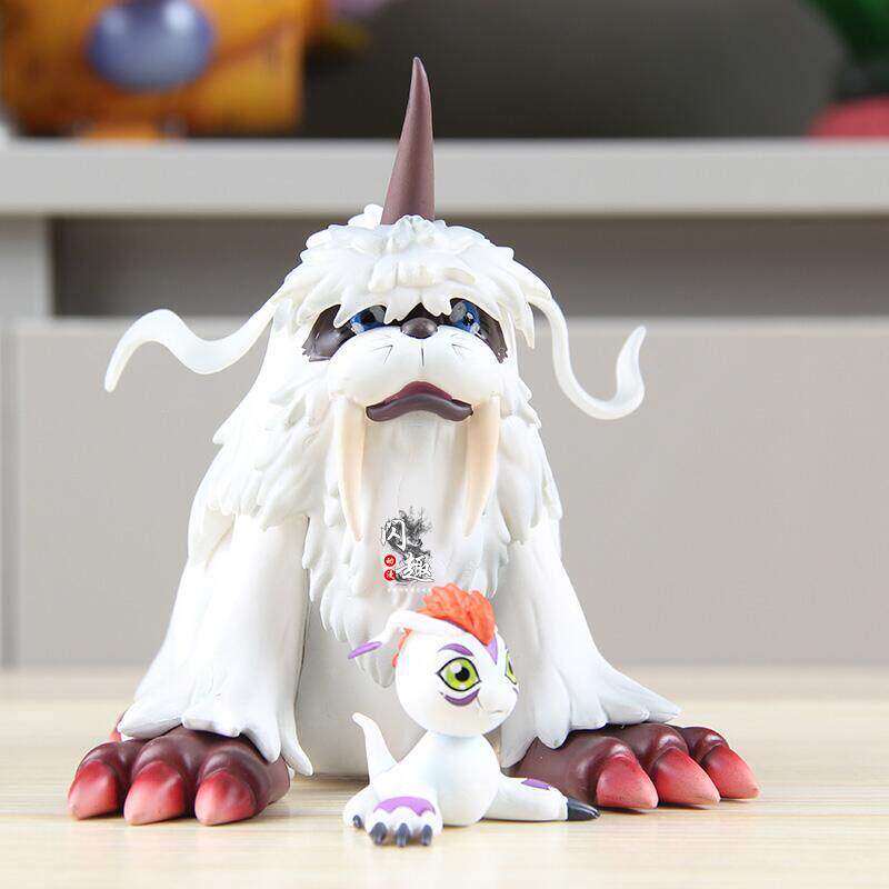 数码宝贝世界图鉴动漫周边摆件进化链海狮兽哥玛兽手办雕像