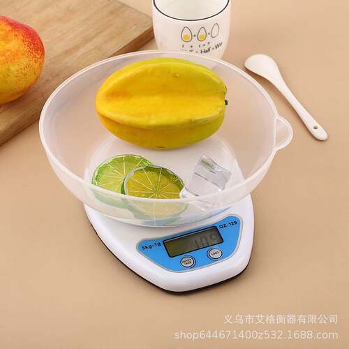 精准小电子厨房秤家用食物称电子秤烘焙秤调料克秤便携台秤带碗秤