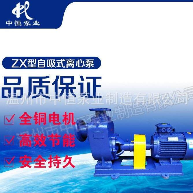 中恒泵业 厂家直销 ZX系列自吸泵化工离心泵耐腐蚀耐磨工业防爆泵