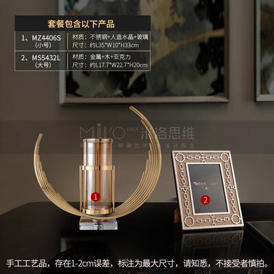 新款花瓶轻高级感鲜艺花插花瓶摆件璃客厅餐桌奢术高档玻花器家居