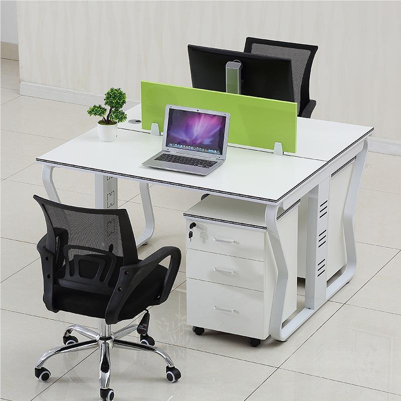 定办公屏风台板式蝴蝶架职员办公桌工员位四人制六人现货电脑位桌