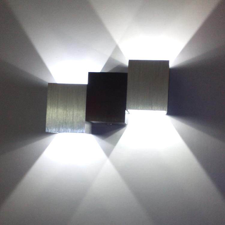 LED灯具四方壁灯过道电视背景照画灯楼梯玄关墙角灯上下光