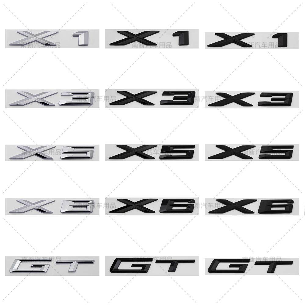 适用于X1 X3 X5 X6 GT后数字标 GT系X系车尾标 贴标 19年前
