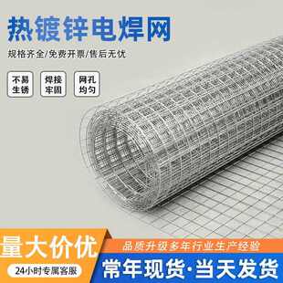 热镀锌电焊网钢丝网抹墙细铁丝电焊网内外墙保温防开裂焊接方格网