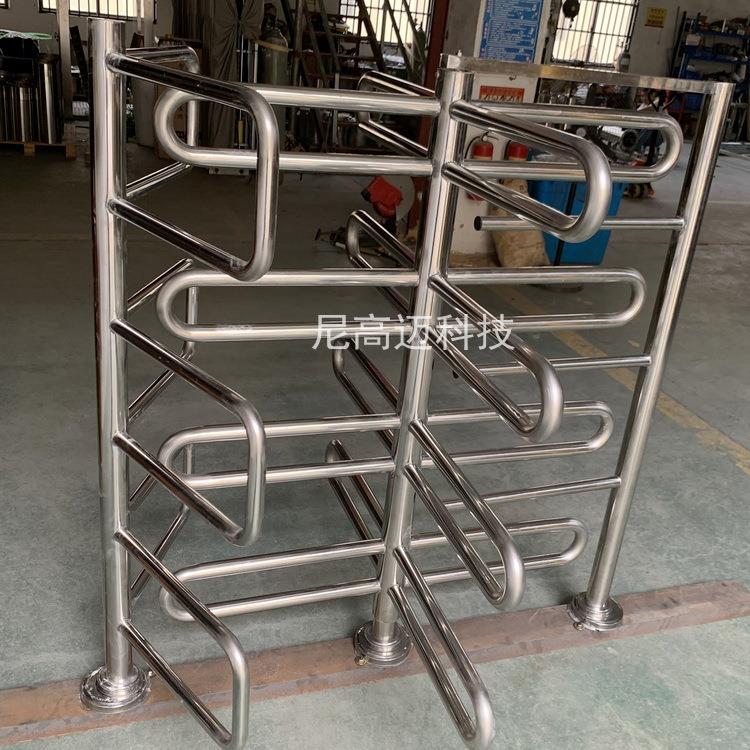 超市单向感应门 商场入口单向禁行器 四层栏杆单向十字转闸半高门