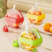 带冰格零接触按压脱冰制冰块模具高颜值吸管杯多功能创意爽冰格壶