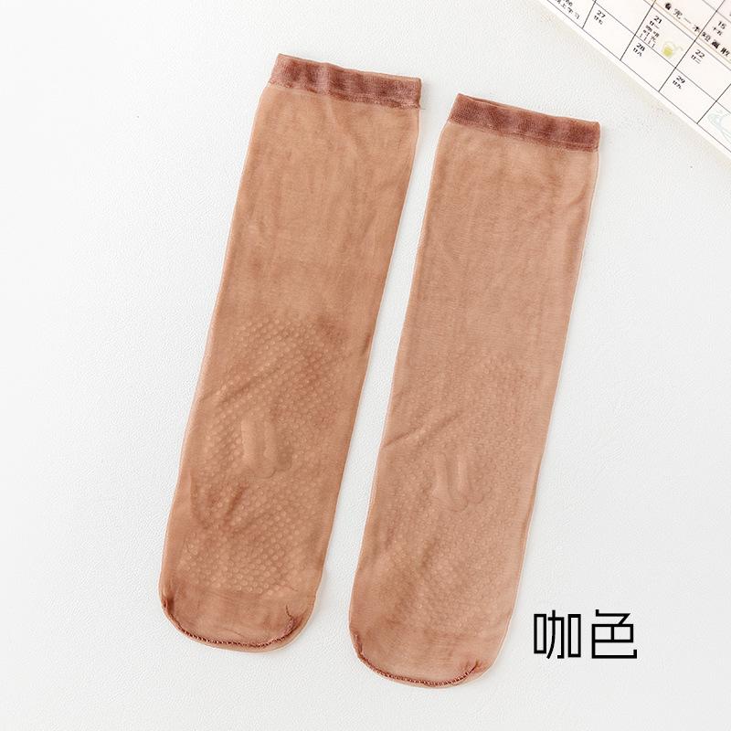 透明防滑丝袜短款勾丝耐磨打底袜