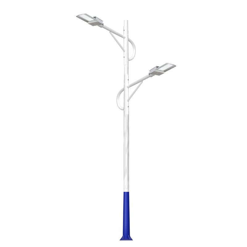 led市政双臂路灯6米8米10米12米城市道路灯双头高速公路灯厂家