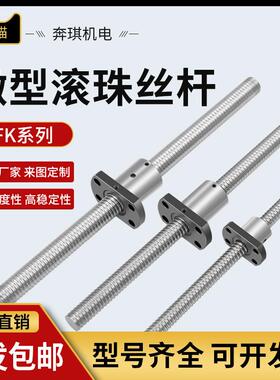 精密微小型滚珠丝杆螺母丝杠小导程 螺距SFK 0801 0802 1002 1204