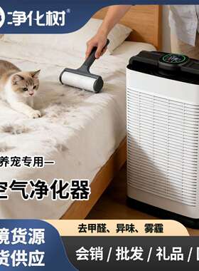 源头工厂空气净化器宠物除臭吸毛大吸力除尘负离子空气净化器家用