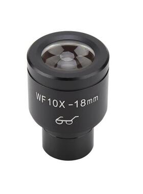 生物显微镜配件广角目镜WF10X高眼点带刻度尺接口23.2mm金属镀膜