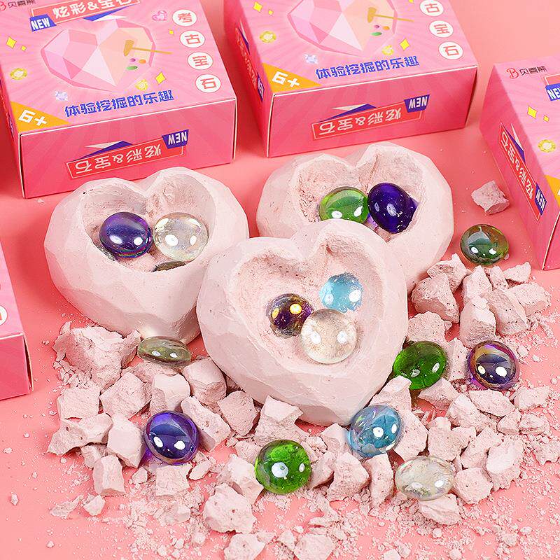Archaeological Excavation Love Gem Creative Children's Educa - 实物图