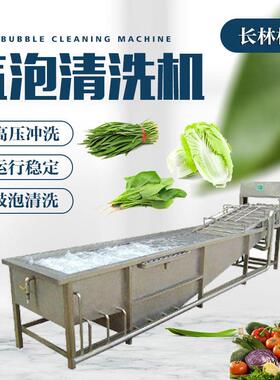 商用气泡机大型全自动果蔬压喷淋气泡清洗机果蔬清洗设备