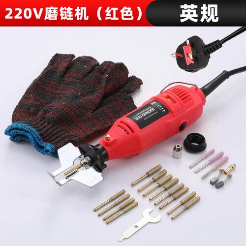 厂家直供110V磨链机电锯油锯链条打磨机电磨头磨链条机迷你电动磨