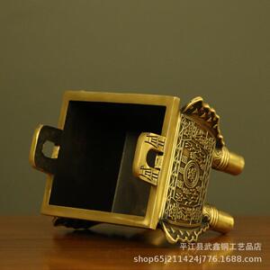 厂家直销纯铜双龙盛鼎铜摆件办公室公司客厅玄关摆件装饰品