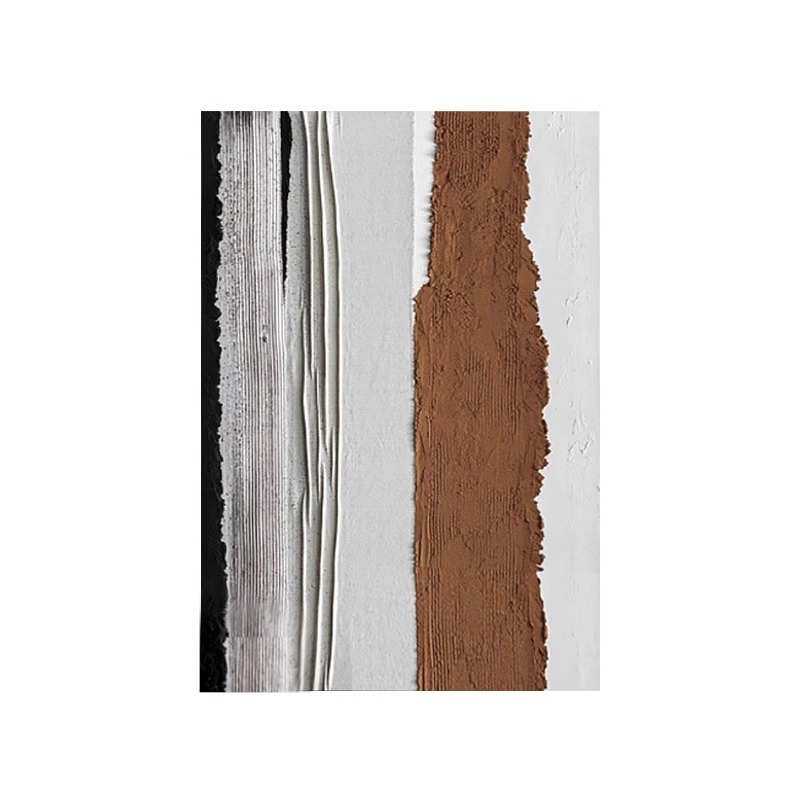 大芬油画村现代简约风奶油风餐厅肌理手绘油画客厅沙发背景墙装饰