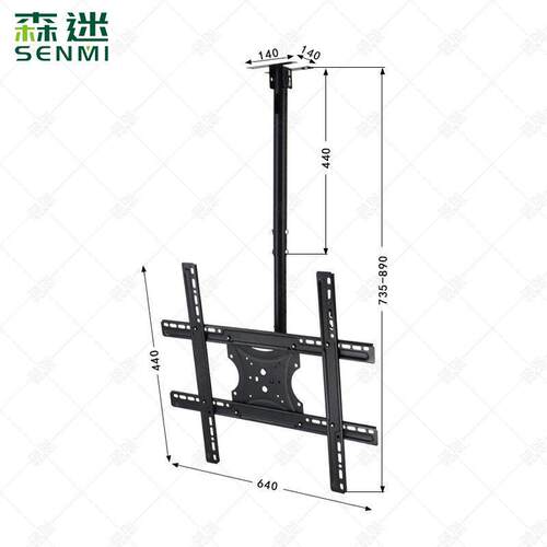 14-65 inch universal TV rotating hanger bracket, height can
