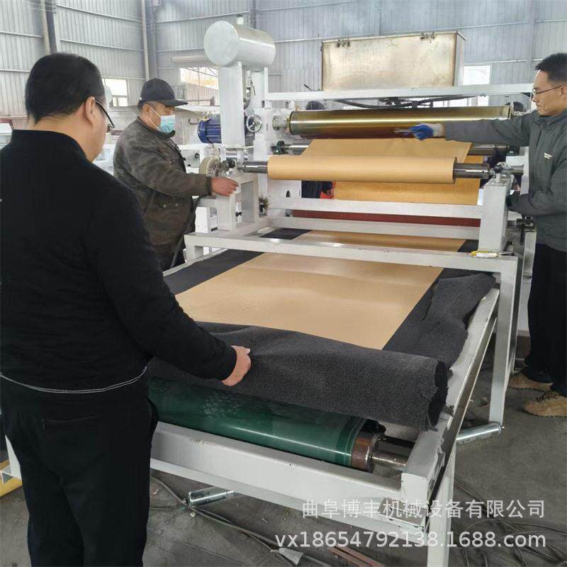 PVC地板革贴离型纸背胶不干胶复合机EVA泡棉热熔胶涂胶贴纸机器