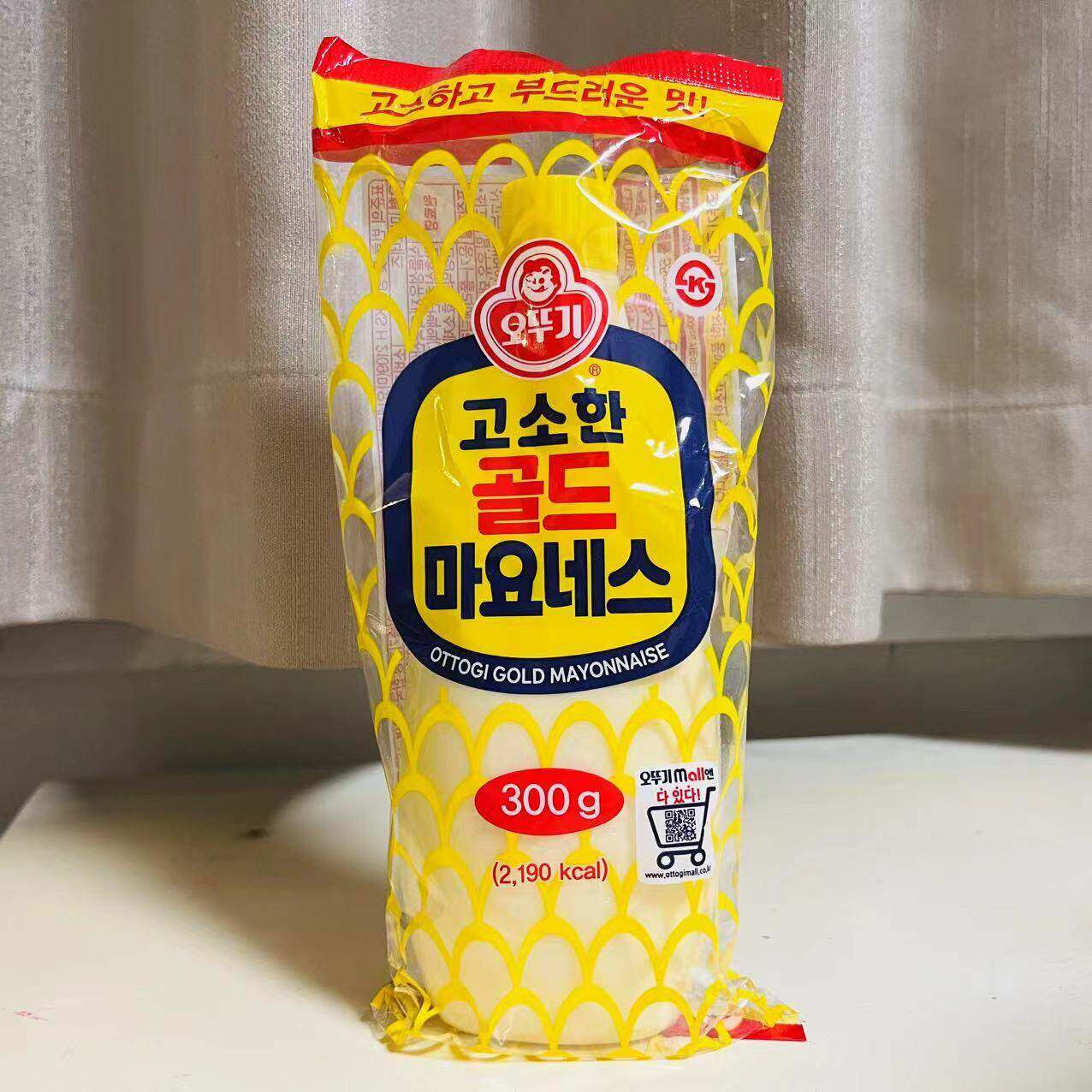 韩国奥士基不倒翁蛋黄沙拉酱寿司水果蔬菜色拉调味酱300g挤压瓶