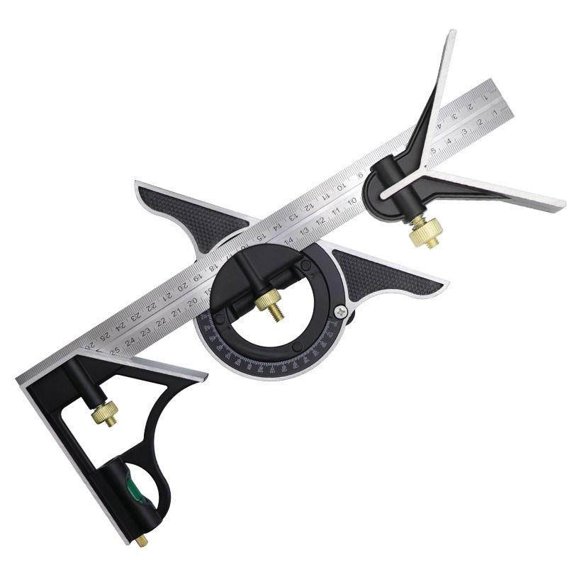 木工角尺90度直角尺高精度活动拐尺不锈钢45度三角尺多功能方尺子,居家布艺,尺子,淘宝优惠券,粉丝福利购,淘宝优惠卷