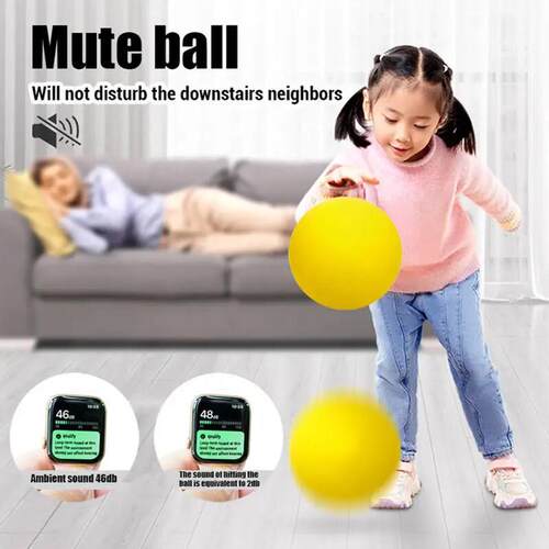 Squeezable Mute Bouncing Basketball Indoor Silent Ball Toys