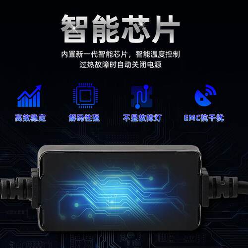 A80 LED大灯双光透镜H7远近光一体9005强聚光H4改装LED大灯 H11