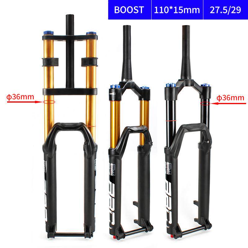 山地自行车前叉气压桶轴版阻尼双肩36管马尼托BOOST筒轴110*15mm
