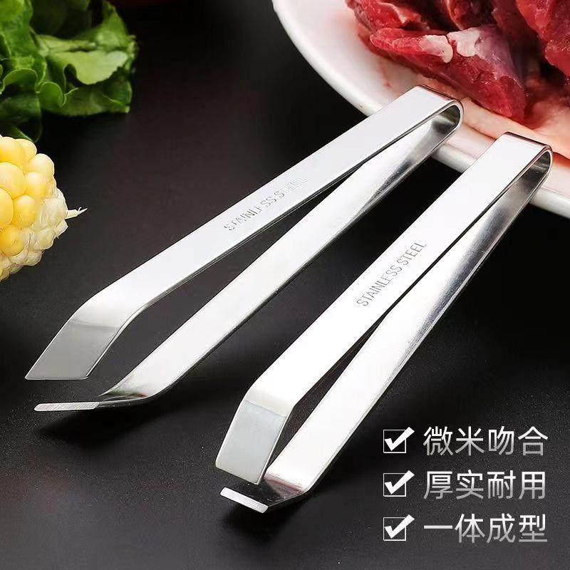 拔毛神器不锈钢加厚拔胡子镊子猪毛夹子家用去鱼刺夹鸡毛鸭毛夹,厨房/烹饪用具,厨用取毛/取刺用具,淘宝优惠券,粉丝福利购,淘宝优惠卷