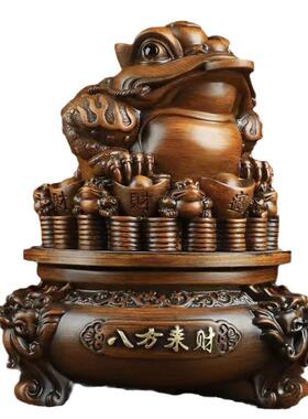 大号金蟾摆件招财金蝉三足金蟾蜍工艺品摆设公司店铺前台开业礼品