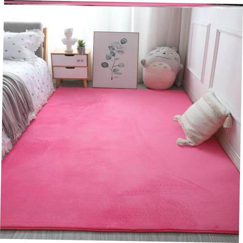 Fluffy Area Rugs for Bedroom Shaggy Floor Mat Carpet 地毯垫