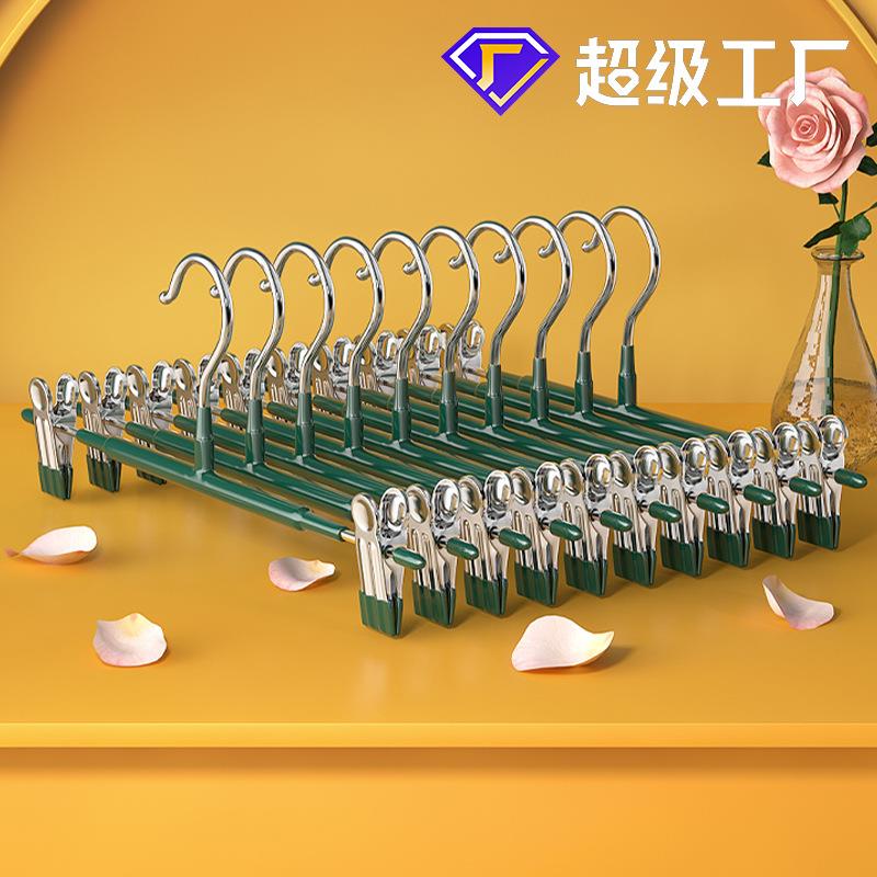 不锈钢家用衣柜无痕强力裤架裤夹伸缩挂裤子衣架带夹子裙夹