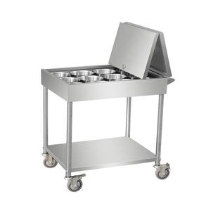 厨房调味商用品置物架带轮子车平板式餐饮店手推食堂饭店调料车