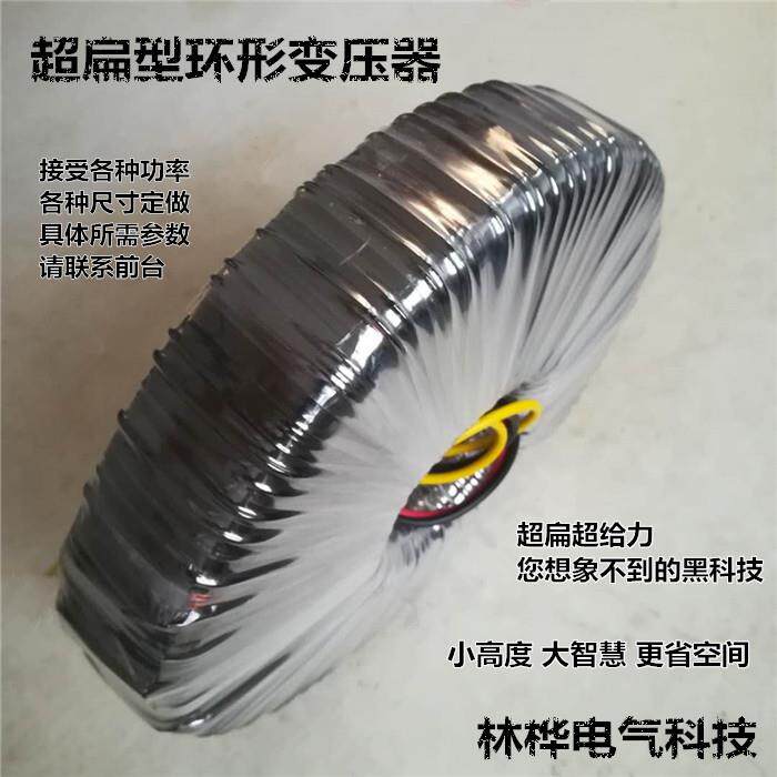 扁环形变压器220V380V变36v60v70v80V200W-2000W低高度矮型环牛