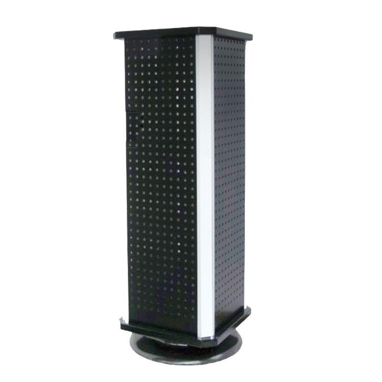 义乌厂家卖台式铝塑板冲孔洞饰品道具柜可旋转三面HGQ热展示架