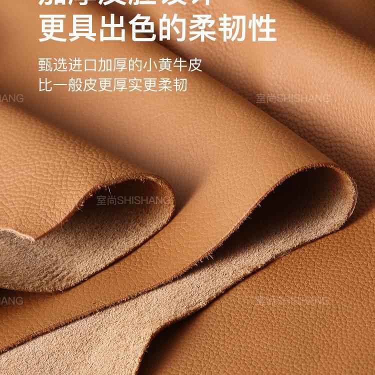 奶油真皮床米8高端涟漪大气新款真皮床主卧软包床1双人床泡芙风