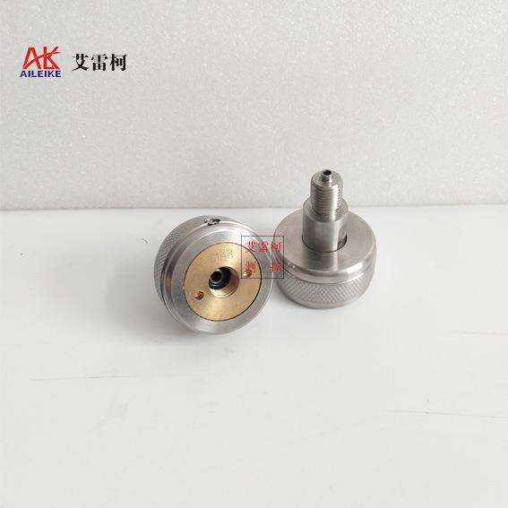 压力表快速接头螺纹规格G1/4压力校验仪表压力表转换铜合金快接
