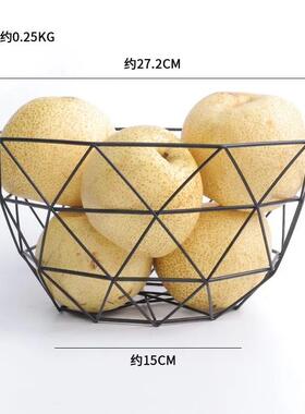 北欧风格水果盘创意客厅茶几家用2026新款大气现代零食果篮收纳筐