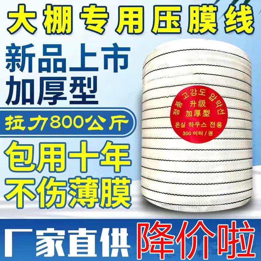 厂家直销温室大棚配件黑色压膜线抗老化压膜绳高强度压膜带托膜带