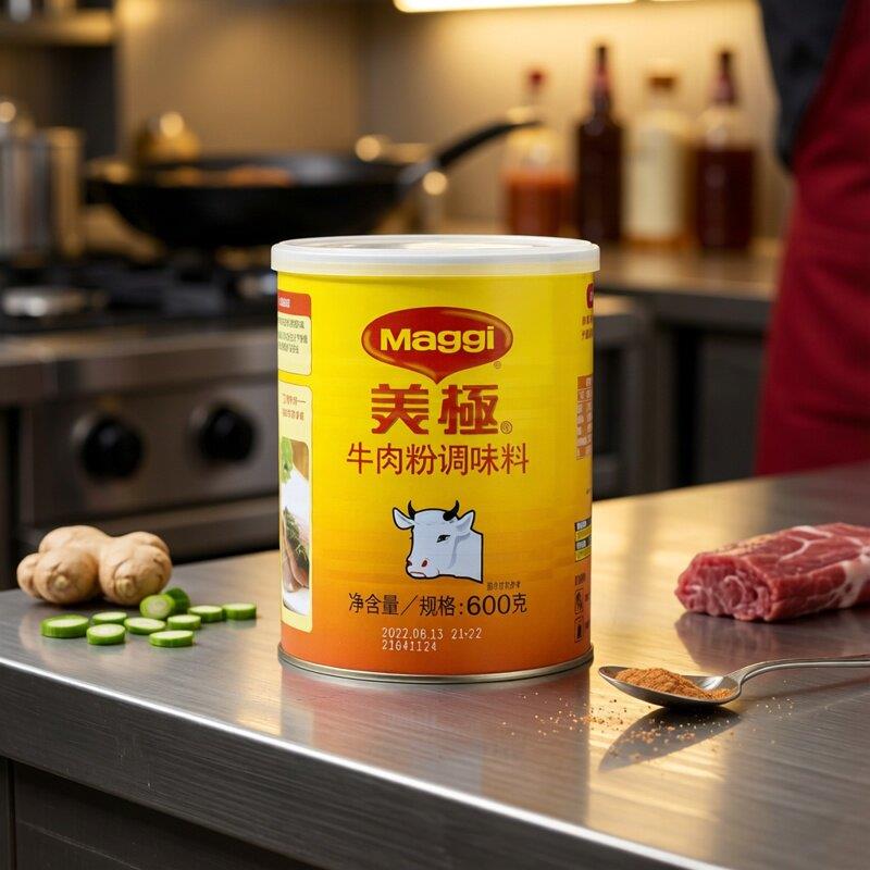 包邮商用Maggi美极牛肉粉调味料 600克 腌肉粉调料腊腌肉烧烤味精