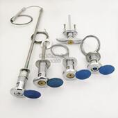 新品 电动翻板车库门锁卷帘锁应急手动锁铜芯超C级双面叶片 推荐