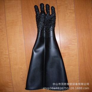 带颗粒喷砂手套加厚防滑手套喷砂机防护手套喷砂手套