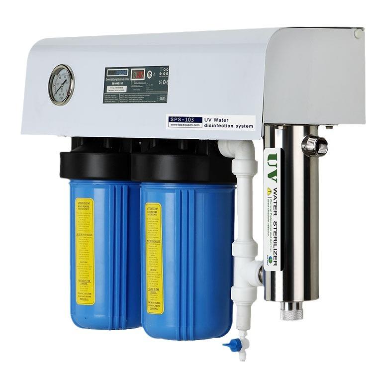 家用UV紫外线杀菌消毒过滤器直饮水厨房全屋304净水机器设备