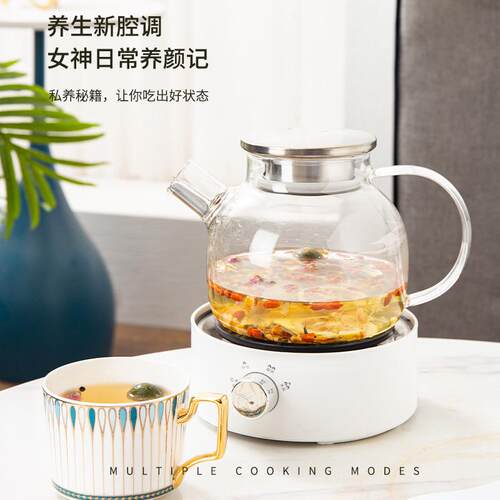 H厂家玻璃电煮锅面锅养生壶养生锅炖锅围炉煮茶套装智能预约