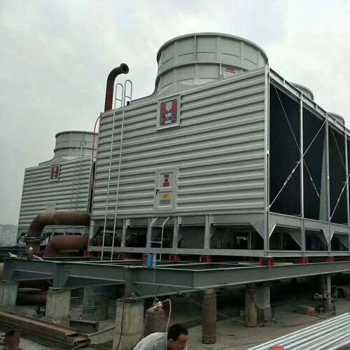 横流式方形冷却塔配合中央空调冷却水使用